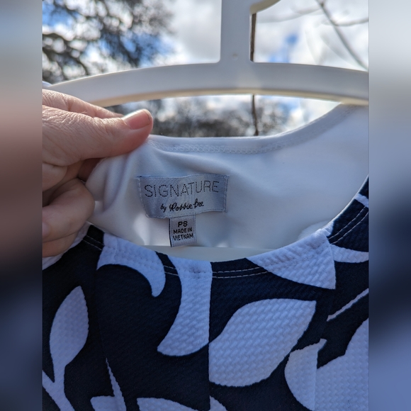 Signature by Robbie Bee Navy Blue PS Dress - Picture 6 of 6